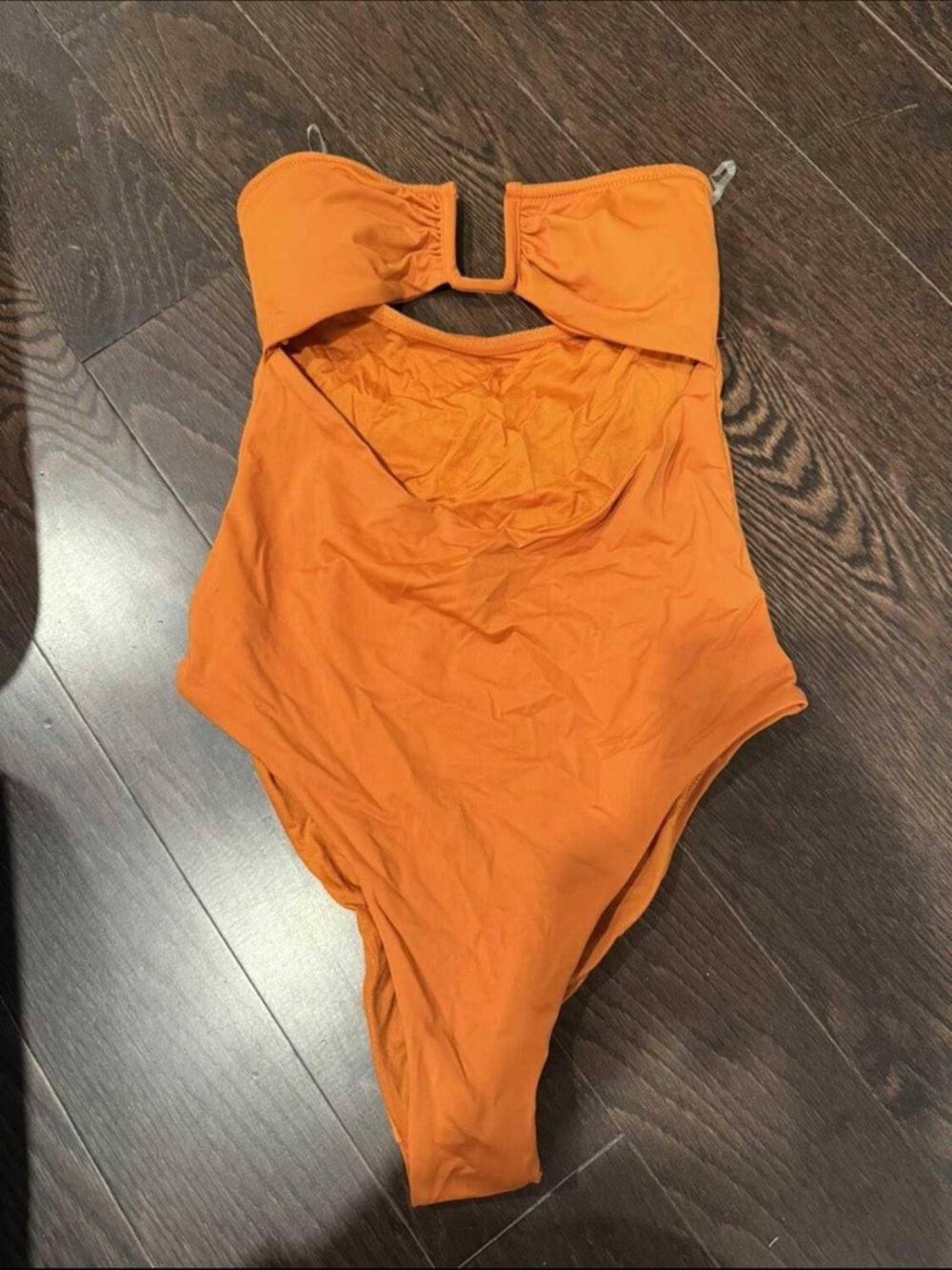 Zara Orange One-Piece Swimsuit